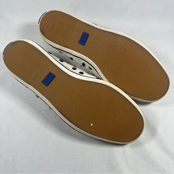 Kate Spade - Keds Black And White Polka Dot Canvas Lace Up Sneaker Size 7. - Picture 5 of 8